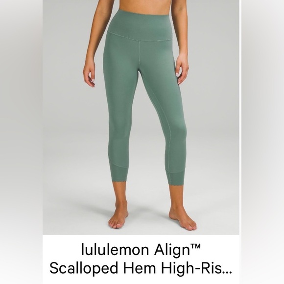 Lululemon Align Scalloped Hem HR 23” Leggings - Picture 1 of 12